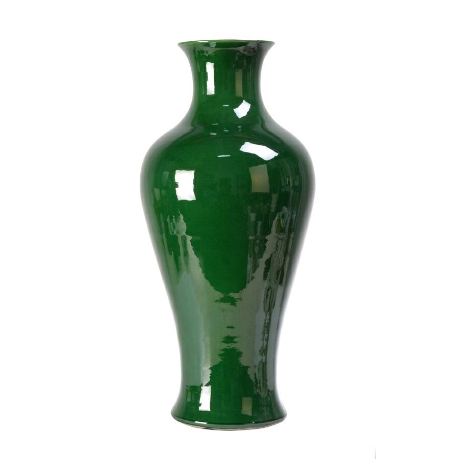 Vaso verde in ceramica smeraldo