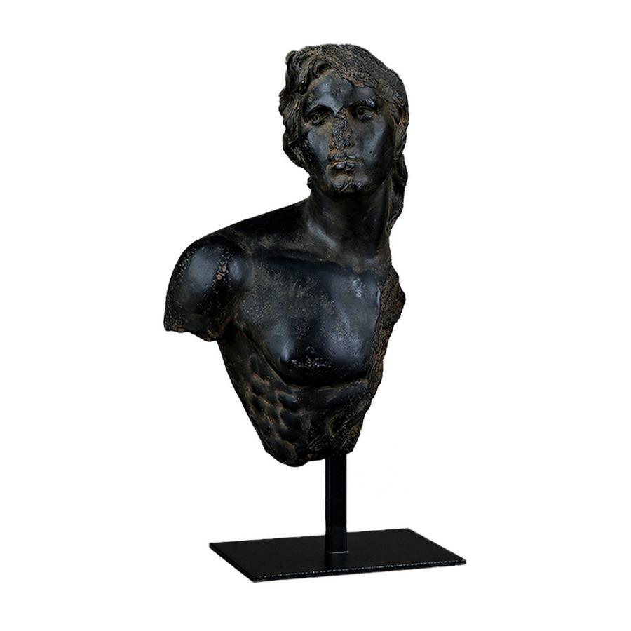 Scultura di ispirazione classica in resina nera