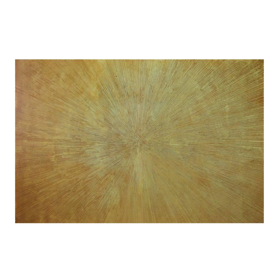 Grande quadro orizzontale tratti giallo e oro
