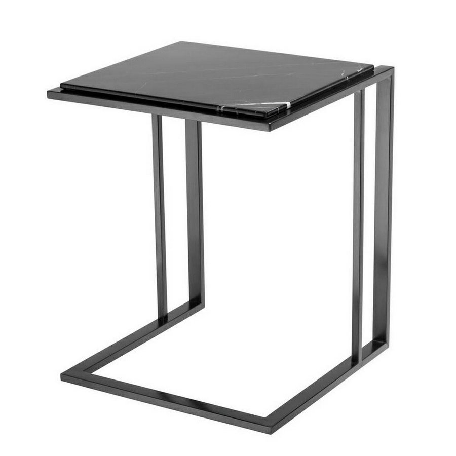 Side Table marmo e acciaio