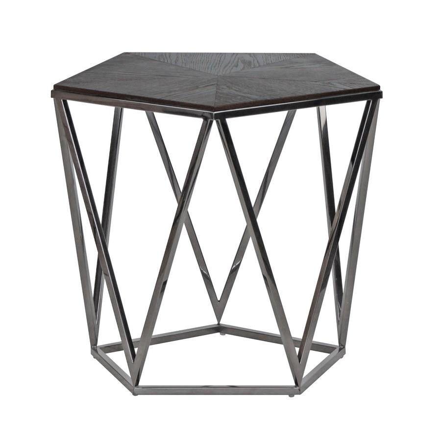 Side table rovere e acciaio