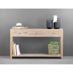 Consolle in legno di mango 3 cassetti - immagine 2