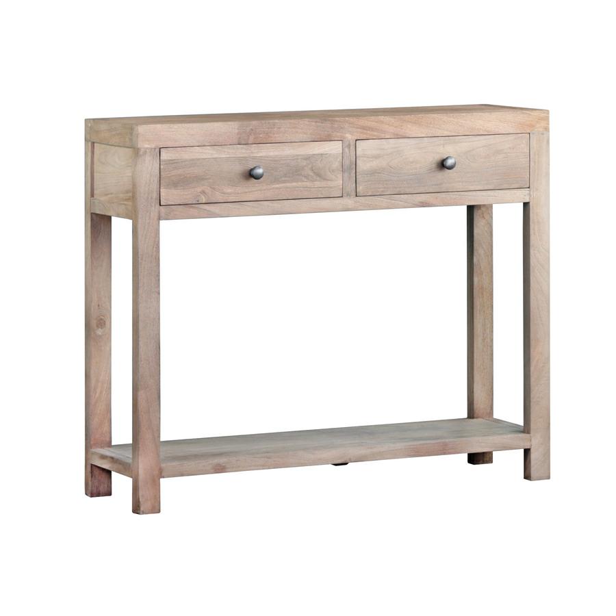 Consolle in legno di mango 2 cassetti