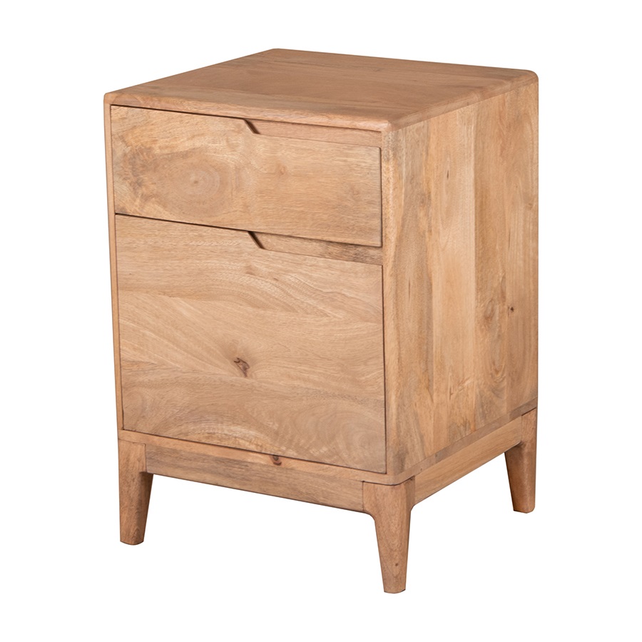 Comodino in legno di mango 1 cassetto ed 1 anta