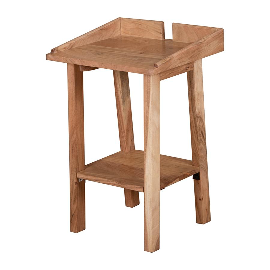 Tavolinetto in legno di acacia.