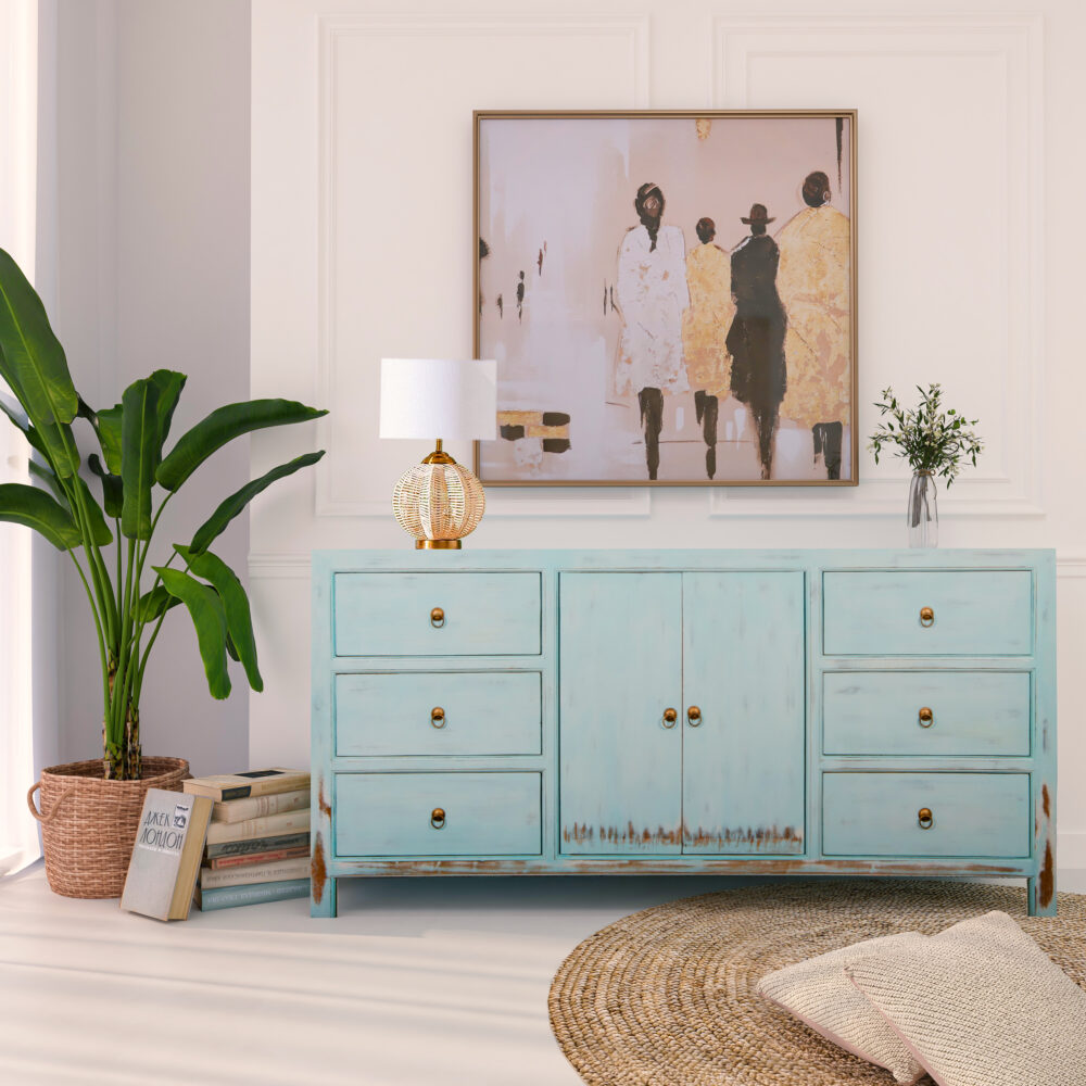 Credenza 2 ante e 6 cassetti - immagine 3