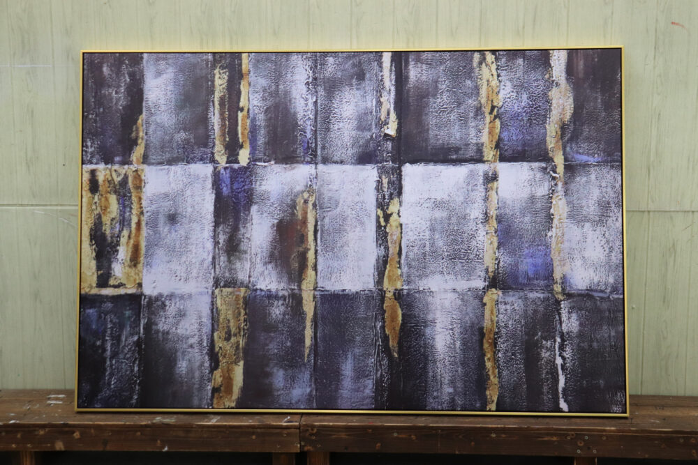 Grande quadro orizzontale blu intenso - immagine 2