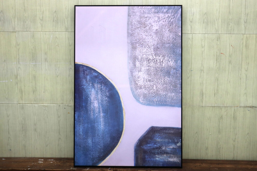 Quadro medio rettangolare gemme blu - immagine 2