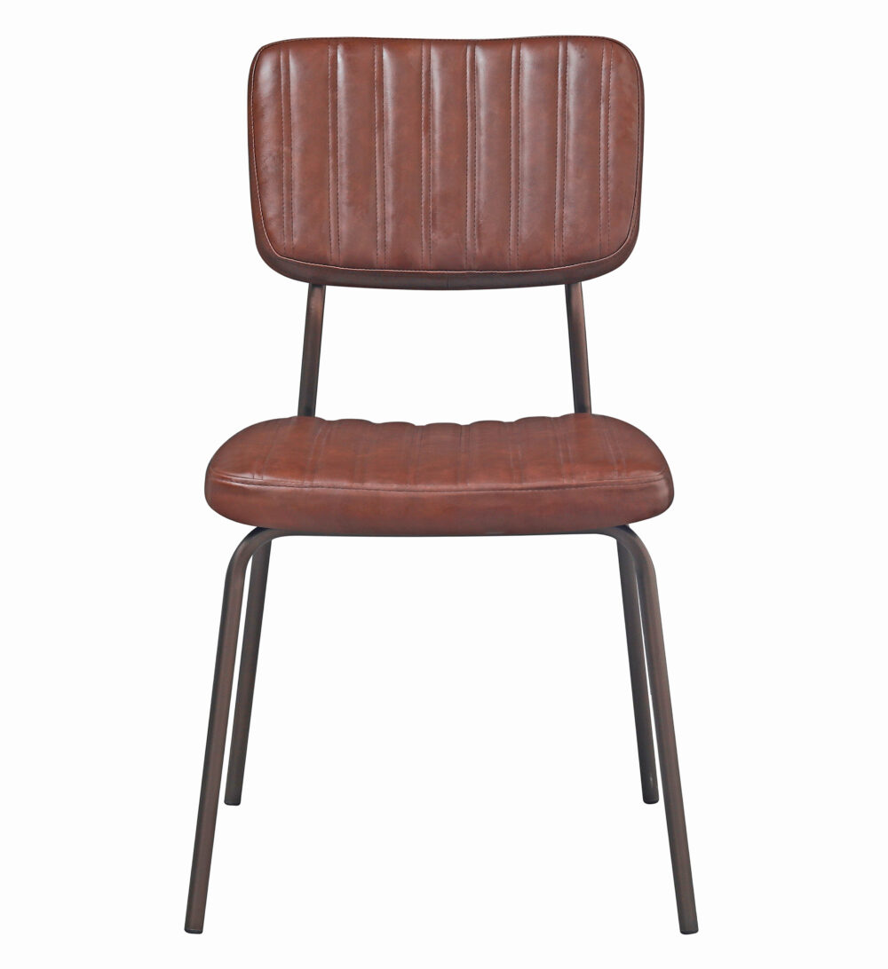 Set di 4 sedie imbottite con struttura in metallo - immagine 2