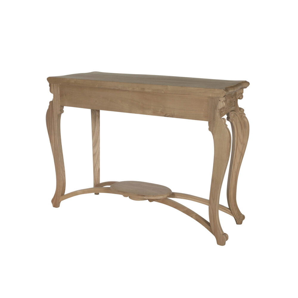 Consolle  scolpita in legno di mango 1 cassetto - immagine 6