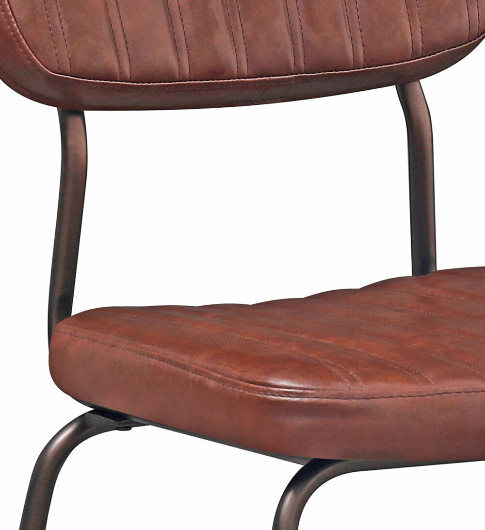 Set di 4 sedie imbottite con struttura in metallo - immagine 3