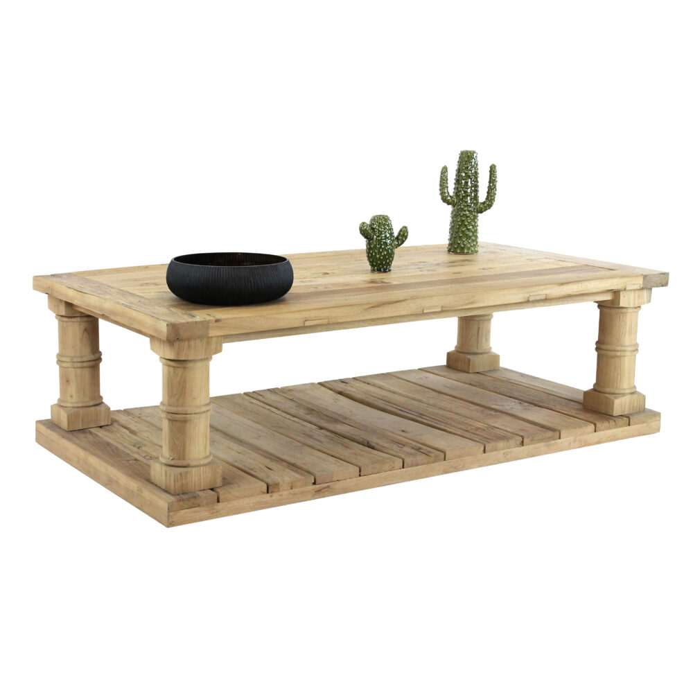 Coffee Table in olmo riciclato - immagine 2