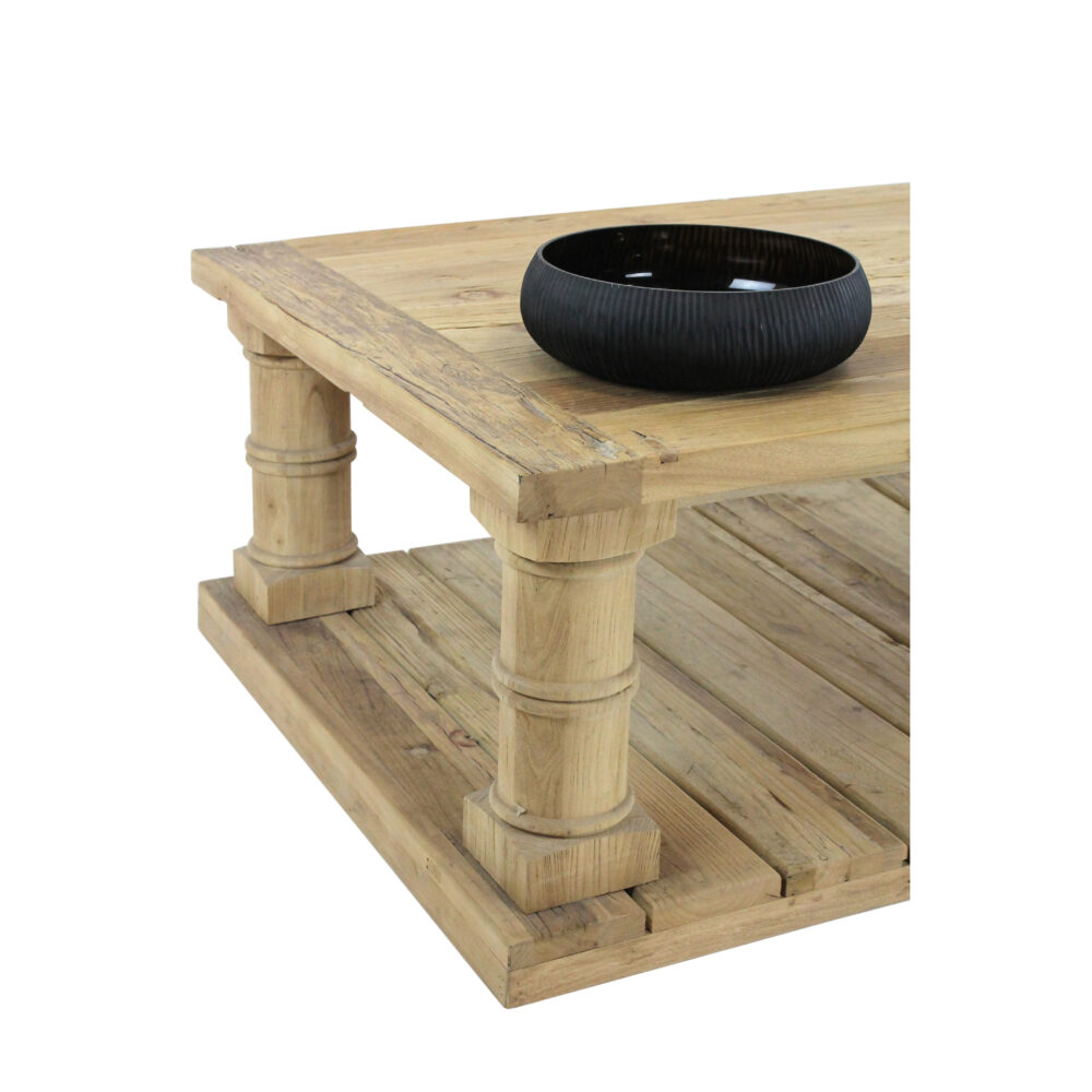 Coffee Table in olmo riciclato - immagine 4