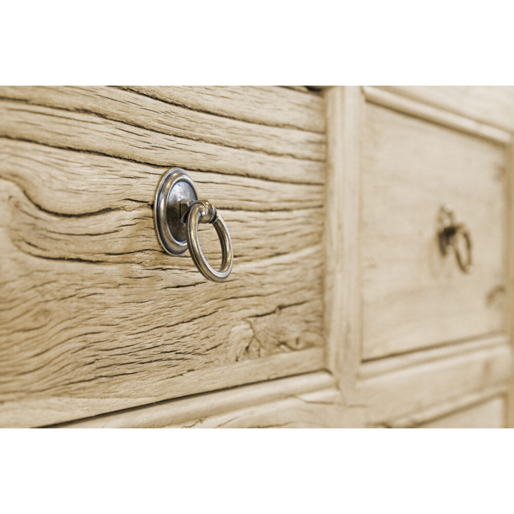 Credenza in legno di olmo riciclato 6 ante e 6 cassetti - immagine 3