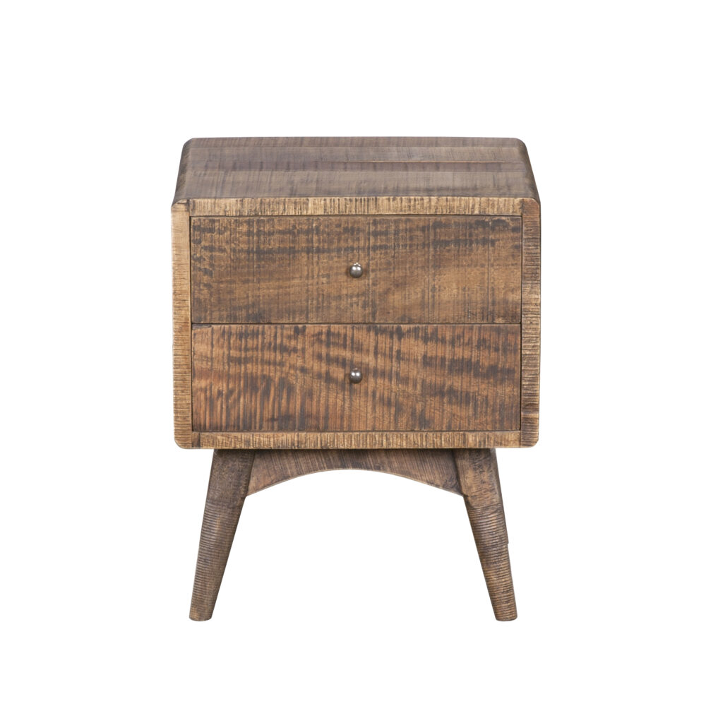Side Table in legno di mango con 2 cassetti - immagine 2
