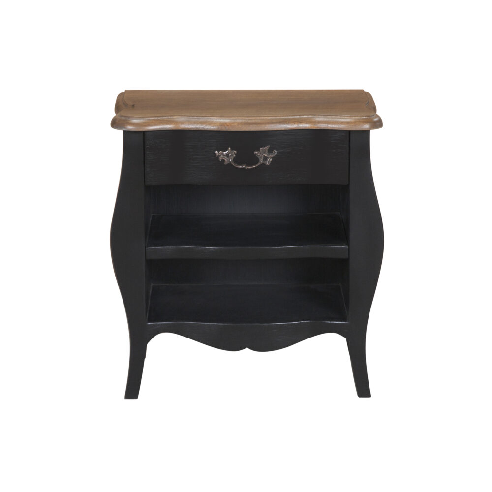 Comodino in legno di rovere con cassetto