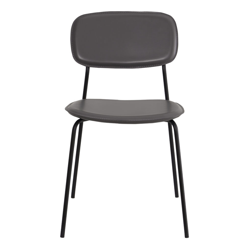 Set di 4 sedie in ecopelle con struttura in metallo - immagine 6