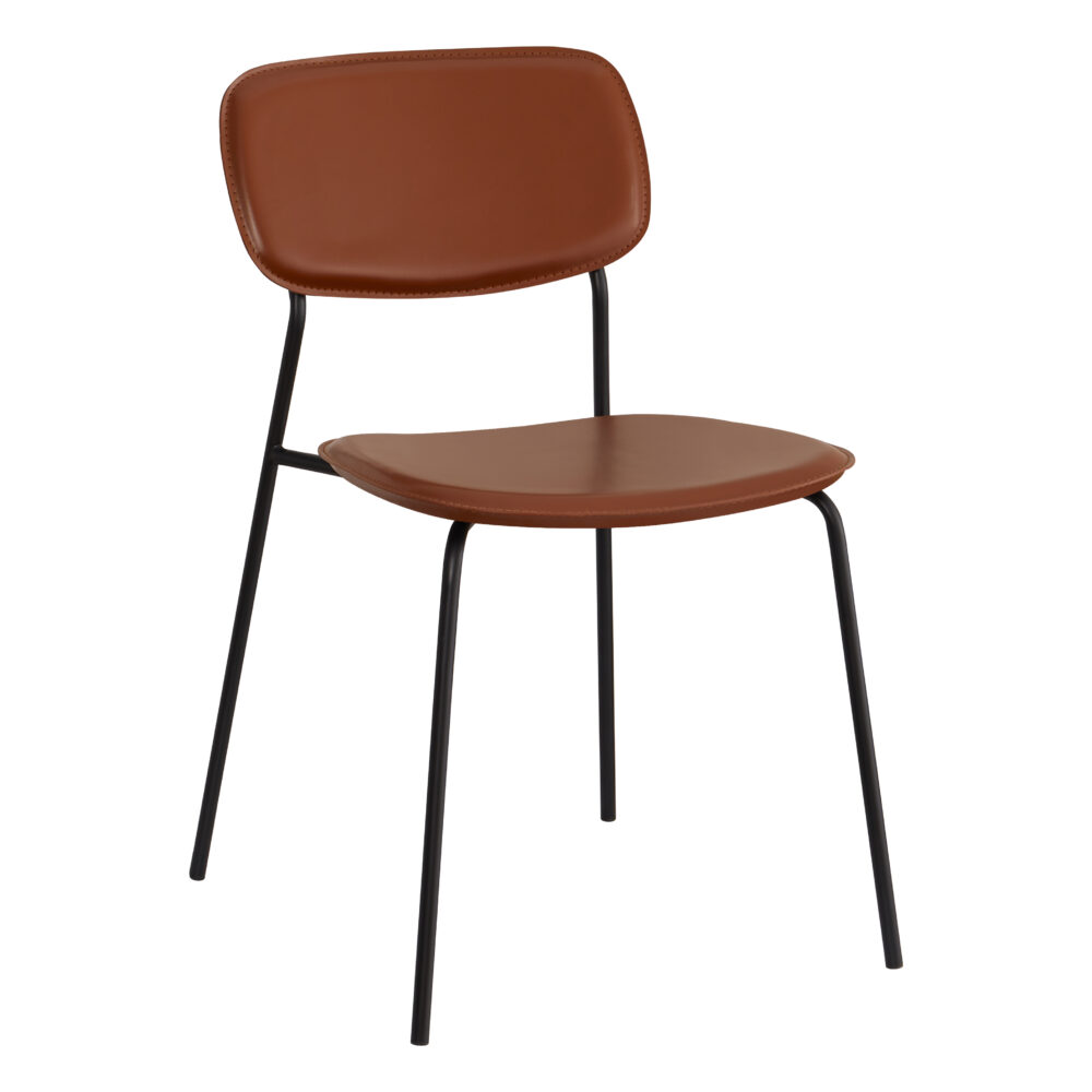 Set di 4 sedie in ecopelle con struttura in metallo - immagine 4
