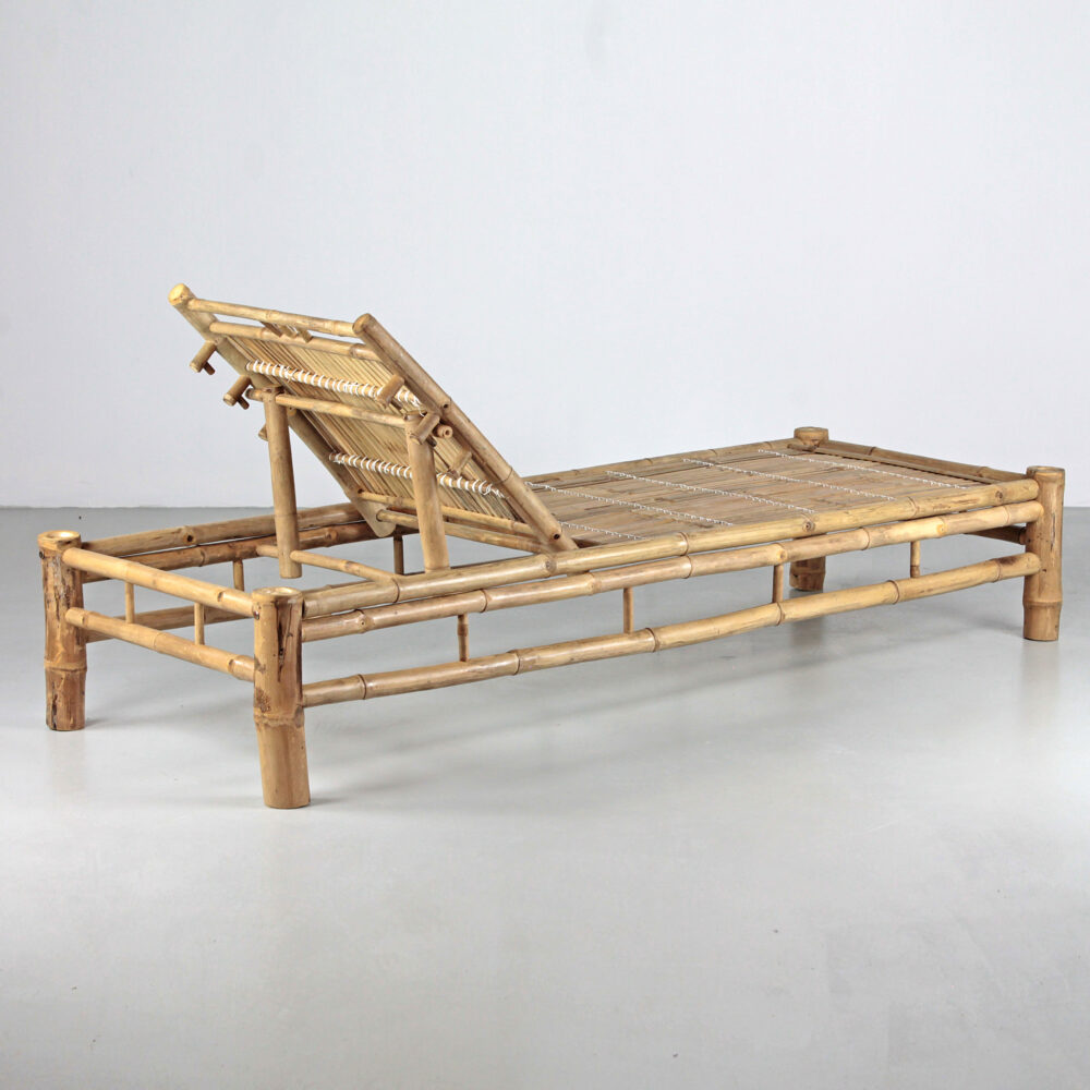Lettino Prendisole in Legno di Bamboo - immagine 4