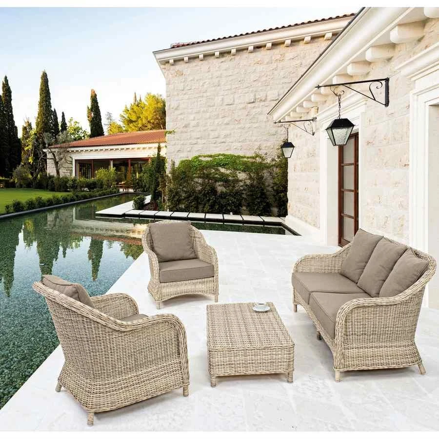 Set da giardino in rattan Kalef