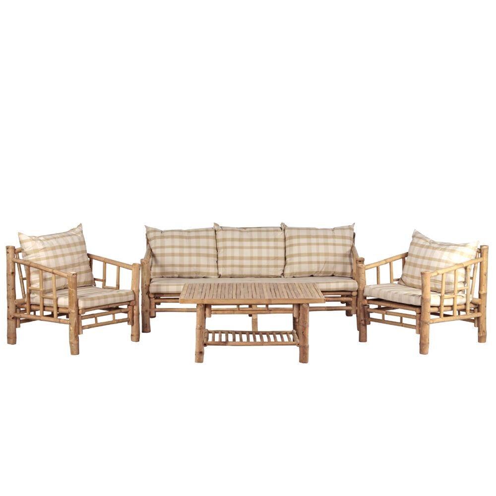 Set da Giardino in Bamboo da 5 posti - immagine 2
