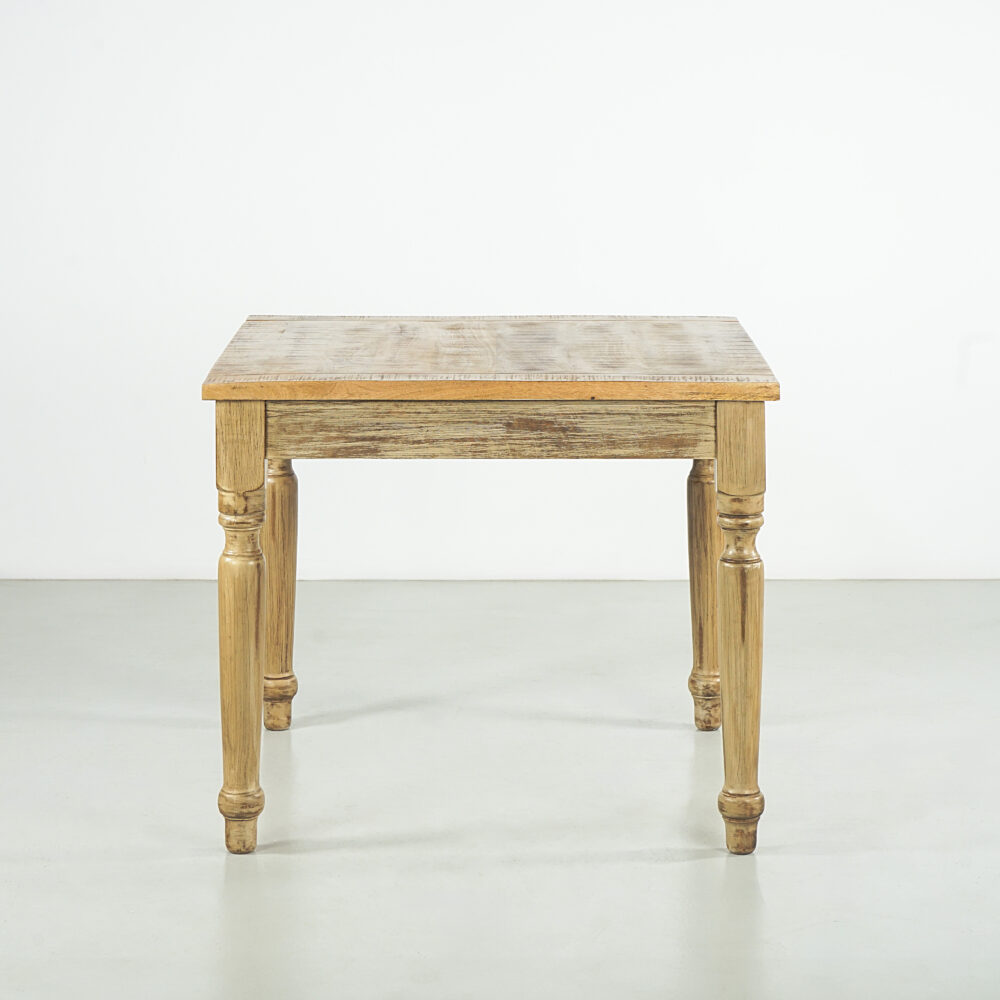 Tavolo Salento - Bianco decapato - 90X90X77 - immagine 3