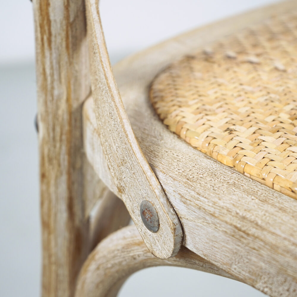 Set 4 Sedie Cross in Olmo - Naturale - immagine 8